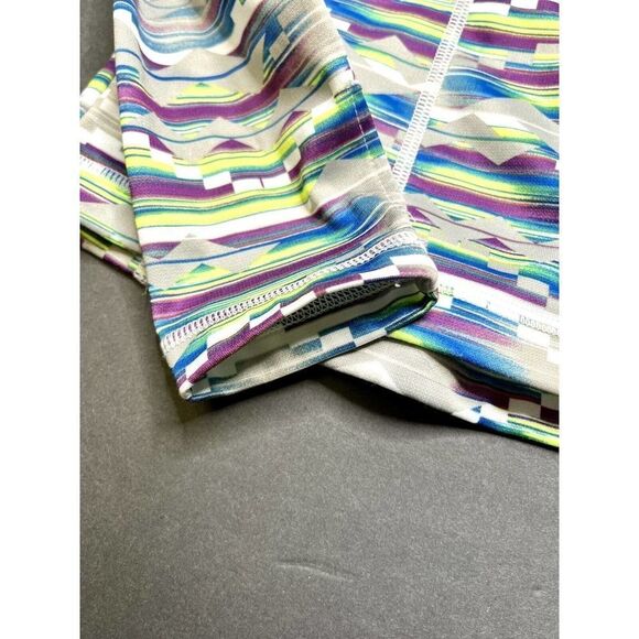 FILA SPORT 1/3 ZIP PULLOVER RUNNING JACKET Geometric Patterns SIZE S EUC - Picture 6 of 7